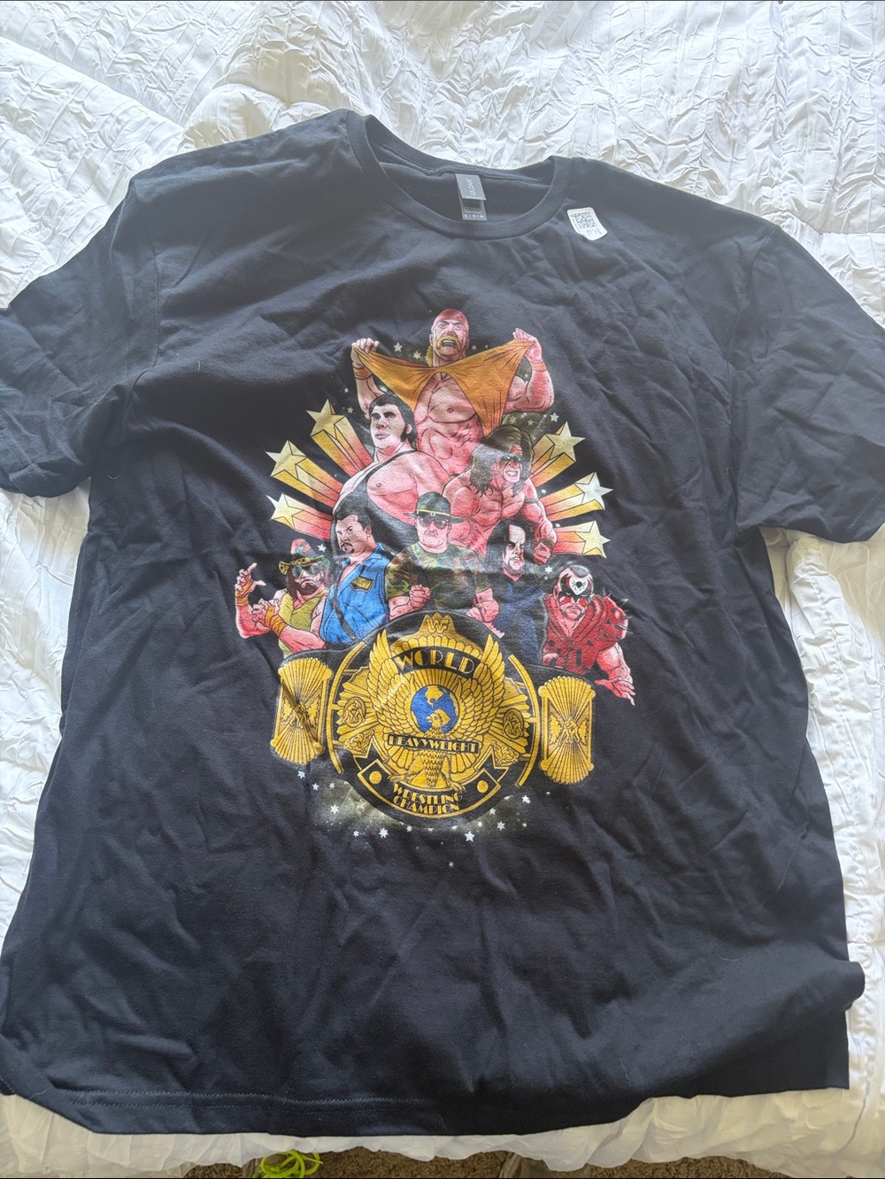 Men's Black Graphic Wrestling Championship Tee